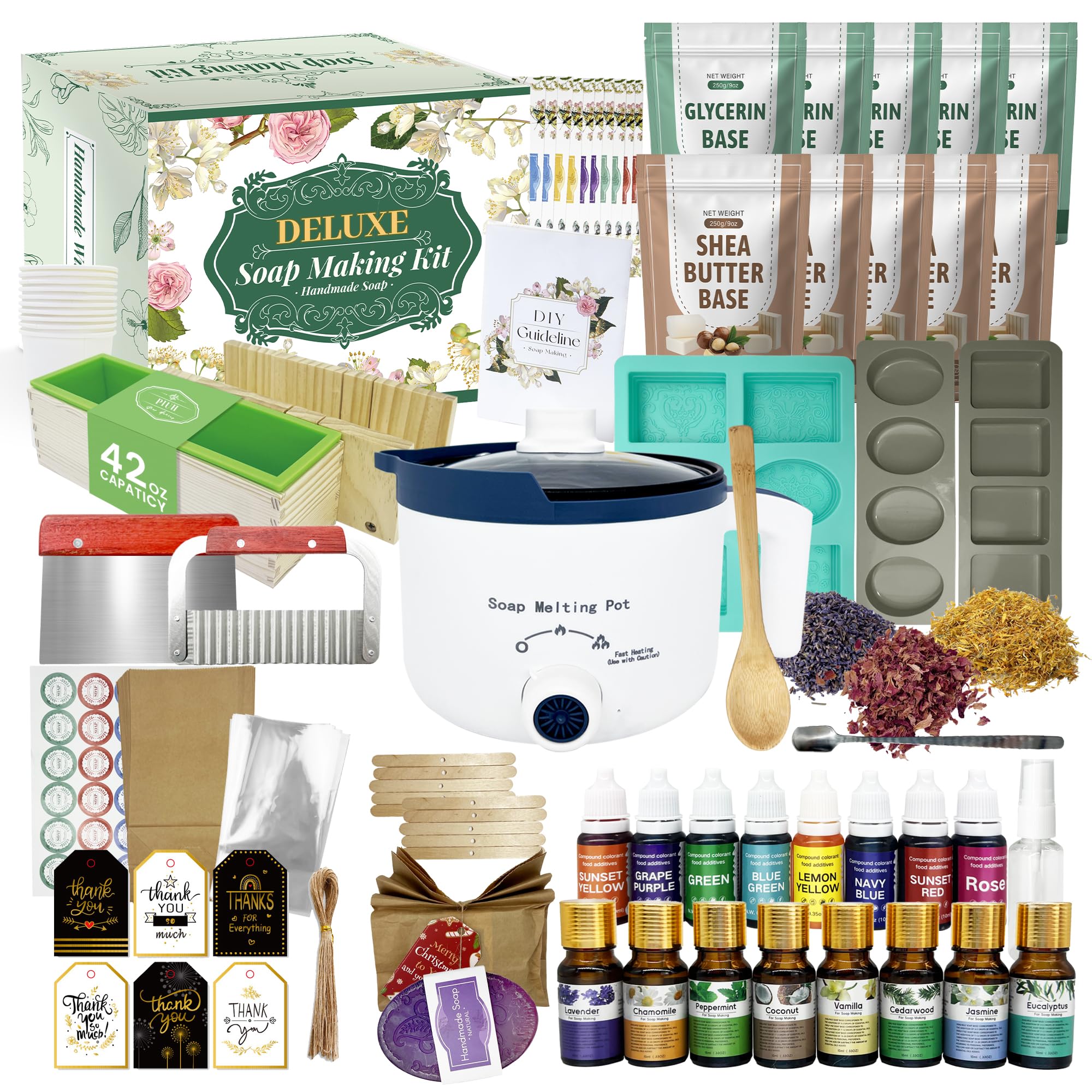 Amazon.com: PIUH Deluxe Soap Making Kit for Soap Making, DIY Soaps